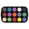 Richeson Tempera Cakes - Set of 15 with Tray, Assorted Colors, Mini Cakes